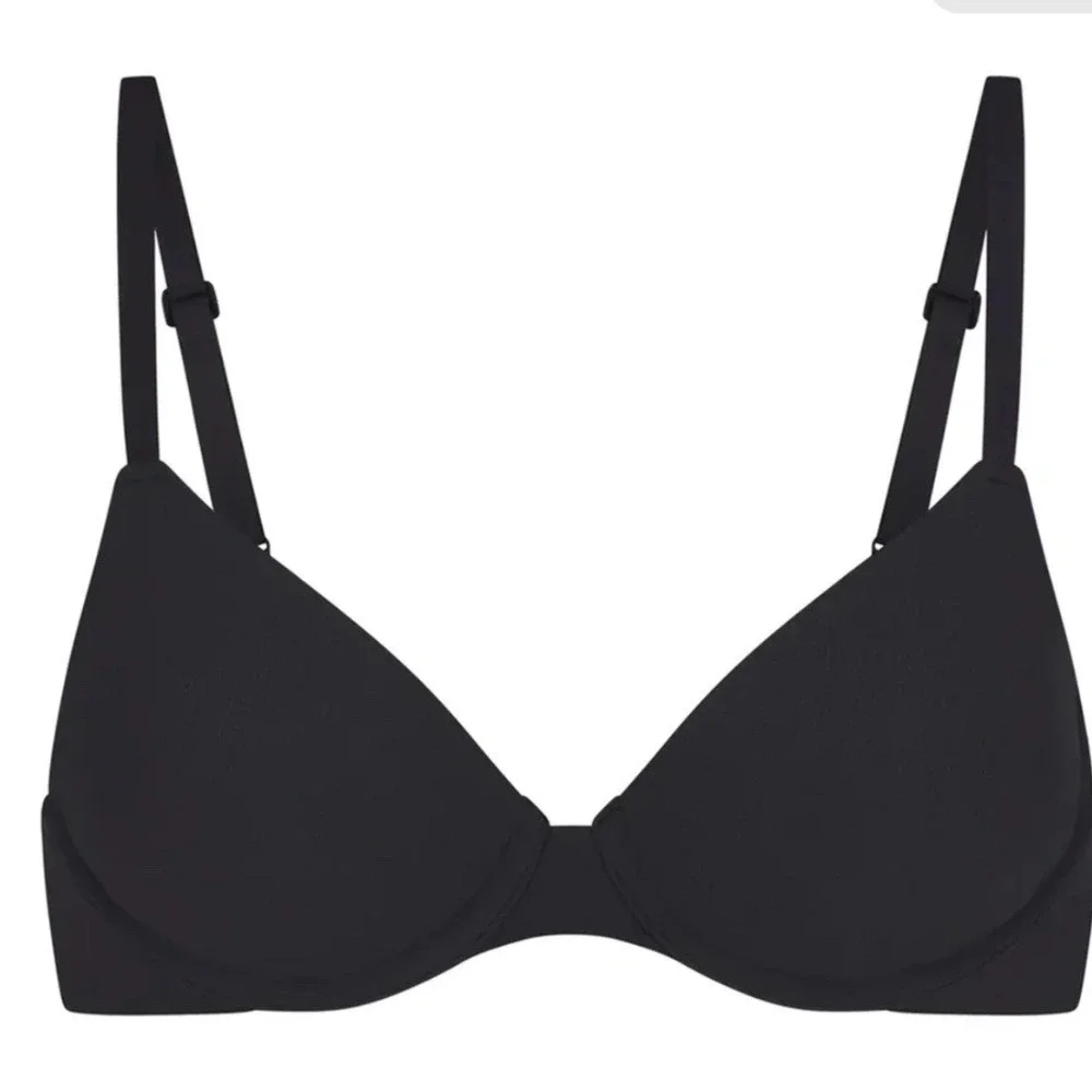 NWT SKIMS Fits Everybody Demi T-Shirt Bra BR-UWR- 2294 ONYX size 36DD